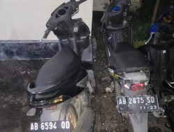 Tiga Sepeda Motor Terlibat Kecelakaan Di Ruas Jalan Wonosari Yogyakarta