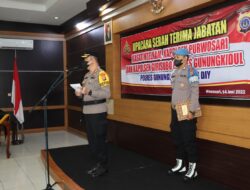 Kapolres Gunungkidul Pimpin Langsung Upacara Sertijab