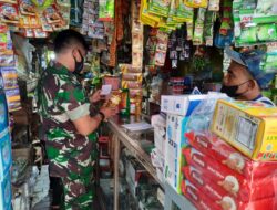 Giat Babinsa Koramil 01/Sukoharjo Di Pasar Tradisional