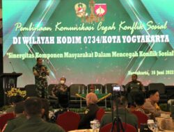 Kodim 0734/Kota Yogyakarta Gelar Acara Pembinaan Komunikasi Cegah Konflik Sosial