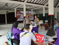 Dalam Rangka HUT Bhayangkara Ke-76, Polres Gunungkidul Adakan Bakti Kesehatan Vaksinasi Massal