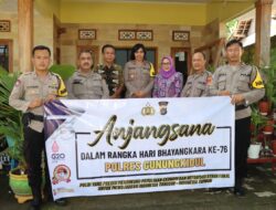 Gelar Anjangsana Ke Purnawirawan Dan Warakawuri Oleh Polres Gunungkidul Dalam Rangka Hari Bhayangkara Ke-76