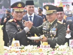 Pangdam I/BB Hadiri Upacara dan Syukuran Peringati Hari Bhayangkara ke 76 di Mapoldasu
