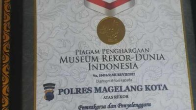 HUT Bhayangkara Ke-76 Polresta Magelang Pecahkan Rekor Muri