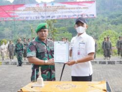 Dandim Gunungkidul Pimpin Upacara Penutupan TMMD Sengkuyung Ke-114 Tahap II Tahun Anggaran 2022