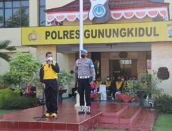 Dalam Rangka Hari Jadi Polwan Ke-74 dan HKGB Ke-70, Polres Gunungkidul Gelar Olahraga Bersama