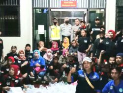 Lintas Komunitas Satuan Tim Anti Kriminalitas Bersama Jajaran Polsek Kalasan Giat Tlusupan Berbagi