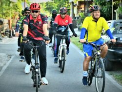 Dandim dan Anggota Kodim 0726/Sukoharjo Gowes Bersama