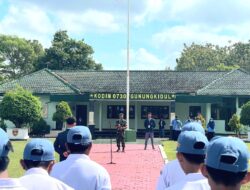 Ratusan Siswa SMA Negeri 01 Semanu Digembleng Kodim 0730/Gunungkidul