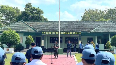 Ratusan Siswa SMA Negeri 01 Semanu Digembleng Kodim 0730/Gunungkidul