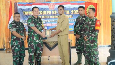 Kodim 0730/Gunungkidul menerima Wasev TMMD Reg Ke-115 TA 2022 Kalurahan Kedungpoh