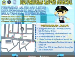 Mulai 1 November 2022, Beberapa Ruas Jalan Kota Wonosari Mulai di Berlakukan Jalur Satu Arah