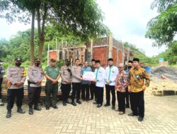 Baznas Gunungkidul Berikan Bantuan Untuk Pembangunan Masjid Jabal Rohmah Polsek Tepus, Gunungkidul