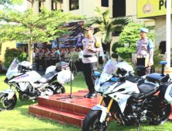 Polres Gunungkidul Gelar Apel Pasukan Dalam Rangka Operasi Keselamatan Progo Tahun 2023