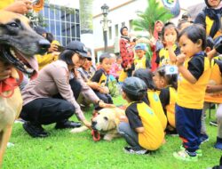 Kunjungi Mapolda DIY, Anak Paud dan KB Diberikan Pengetahuan Fungsi Polisi Secara Menyeluruh