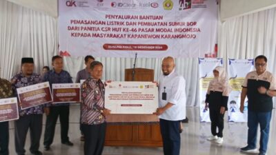 Alumni 80A FEB UPN Veteran Yogyakarta Bantu 162 Instalasi Listrik dan Sumur bor di Karangmojo