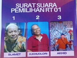 Habiskan 13,5 Juta Warga RT 01 Sambirejo Ngawen Gelar Pemilihan RT Layaknya Pilpres